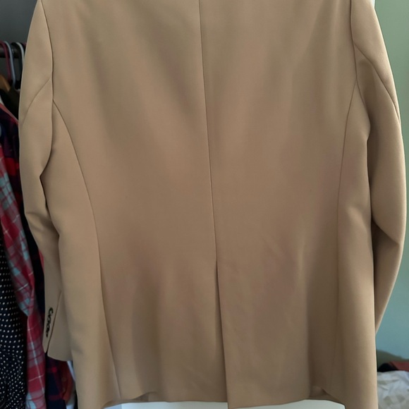 Zara tan fully lined blazer size XL, great condition - Picture 3 of 3